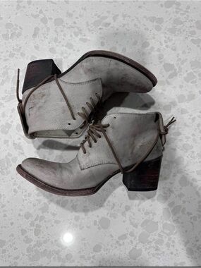 Freebird by Steven Gray Lace-Up Leather Ankle Boots